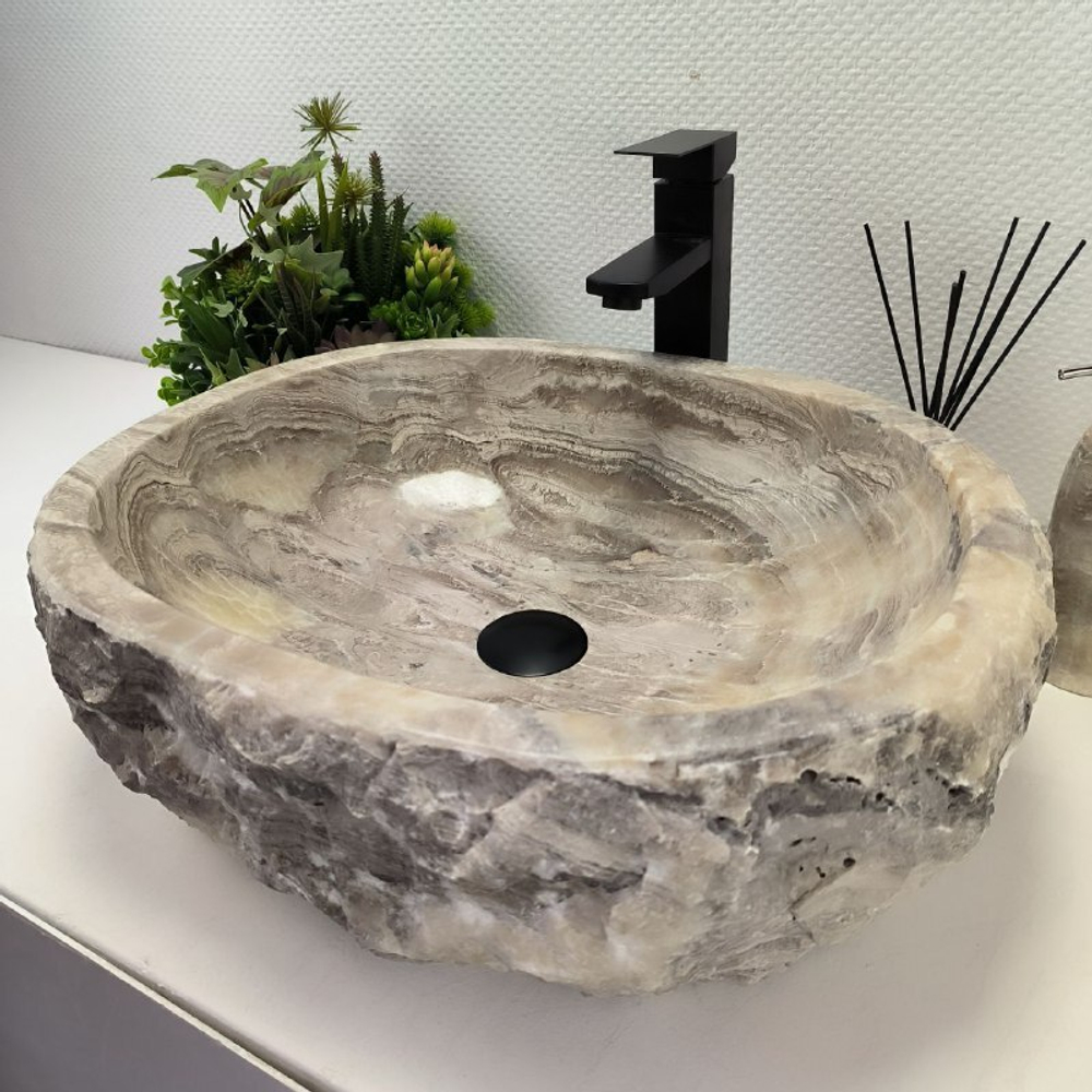 Раковина из оникса Erozy Grey EO-62596 53*43*15 0093