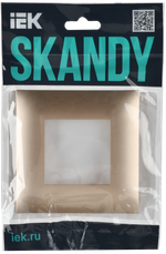 SKANDY Рамка 1-местная SK-F01Sa песочный IEK