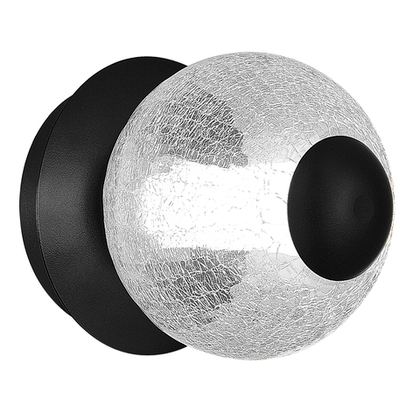 Светильник настенный ST-Luce Черный/Прозрачное кракелированное стекло LED 1*8,5W PEEK sl6120.401.01