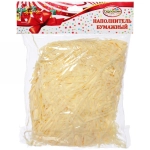 Наполнитель бумажный для подарков «Праздник» 50г , желтый