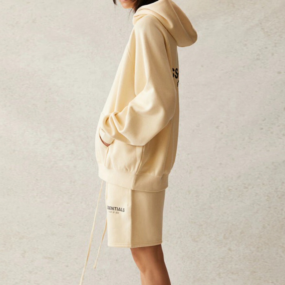Худи Fear of God Essentials Pull-Over Hoodie Buttercream/Cream, FOG-SS21-574