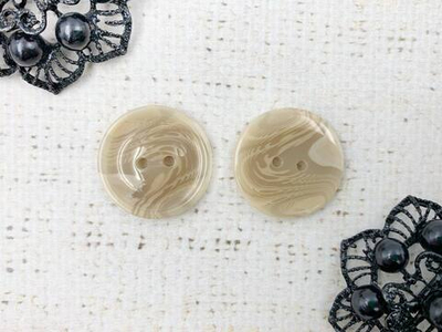 Пуговицы, d 2,5 см, бежевый