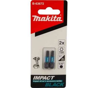 Насадка Impact Black (2 шт.; T20; 25 мм; C-form) Makita B-63672
