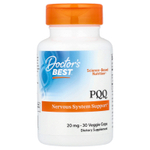 Doctor's Best, PQQ с BioPQQ, 20 мг, 30 вегетарианских капсул
