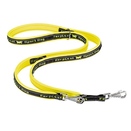 Поводок-перестежка Ferplast SPORT DOG MATIC GA20/200 желтый 200х2х4