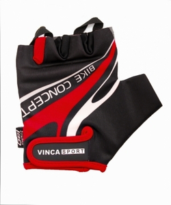 Перчатки велосипедные мужские, гелевые вставки, цвет черный с красным, размер M VG 949 black/red (M)