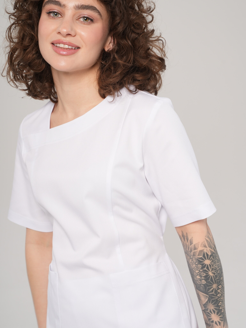 Костюм медицинский женский | Бл-385+Б-137 либерти люкс