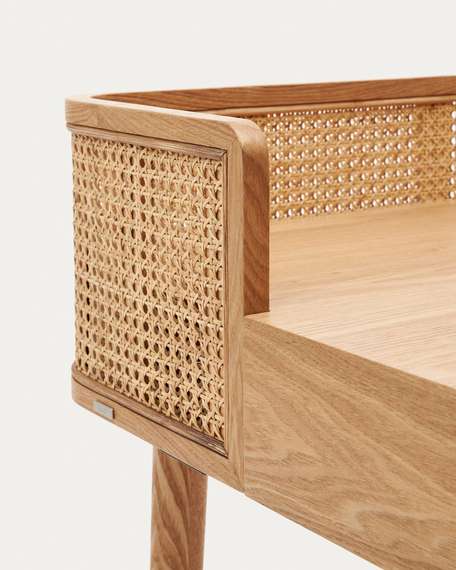 Письменный стол Araxi  105x62 см из массива ясеня и ротанга