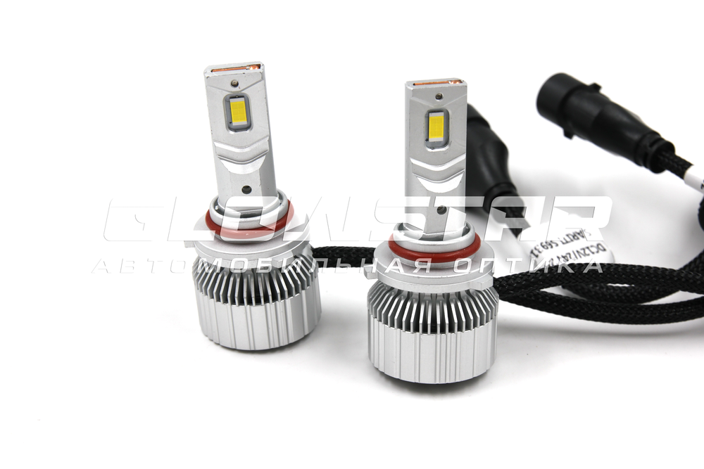 Светодиодные лампы HB4 (9006) Sariti T6 с вентилятором, 12V, 45W, 5500K (комплект, 2шт)