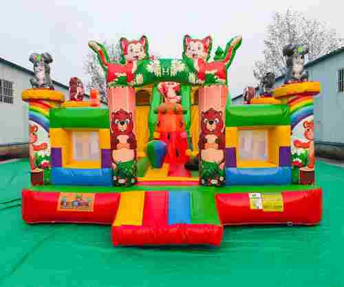 Коммерческий надувной батут «Лесная команда», 10*5*5 м