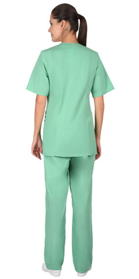 Костюм "СИРИУС-Женева" женский светлая мята с тёмно-зелёным (СТ)