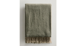 Zara Home плед из полиэстера, зелёный, 140x190 см