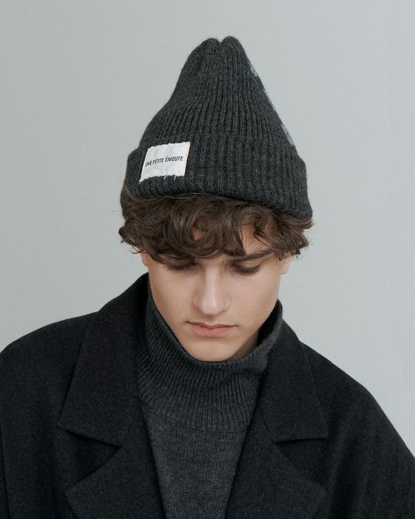 Шапка Двухслойная Chess Bastards серая - фото 3