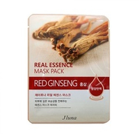 Маска тканевая с красным женьшенем Juno Real Essence Mask Pack Red Ginseng 5шт
