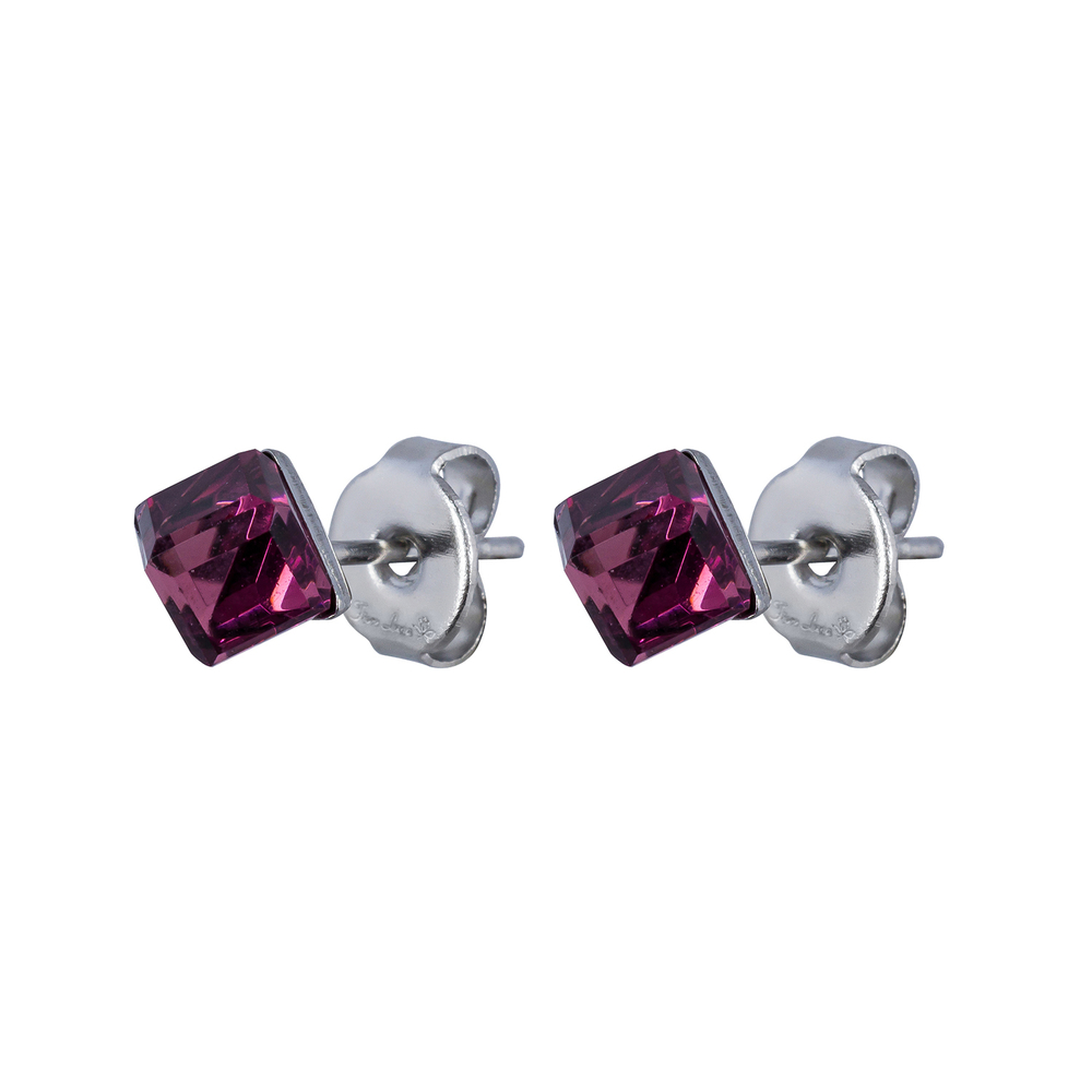 Серьги пусеты Fiore Luna Hot Pink SWE2127/1 HP S