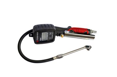 Пистолет для подкачки шин с цифровым манометром, шлангом и жестким удлинителем для грузовых а/м(0-14bar,psi,bar,kpa,kg/cm2, раб. t -18 +40гр) Forsage F-9T0401D