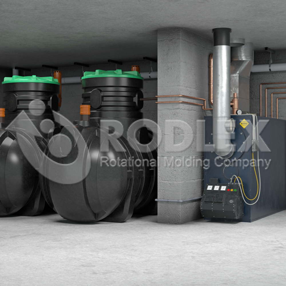 Емкость для топлива 3000 л. Родлекс DT 3000 л. горизонтальный (3000x1400x2430см;160кг;) - арт.559678