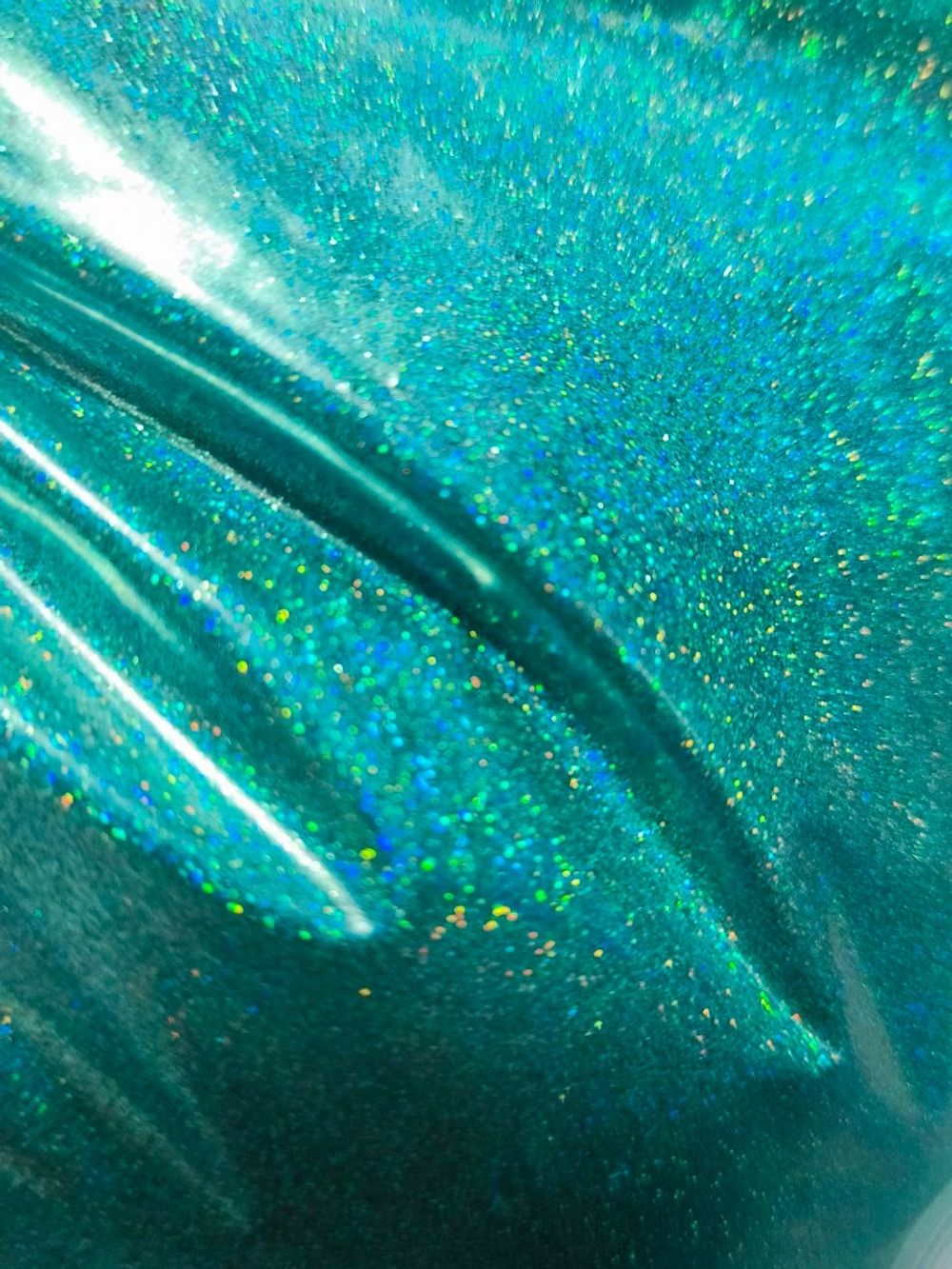 Блёстки Глиттеры 813-1.0мм - Бирюзовый голографик - универсальные