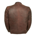 кожаная мотокуртка MCP ROX Brown