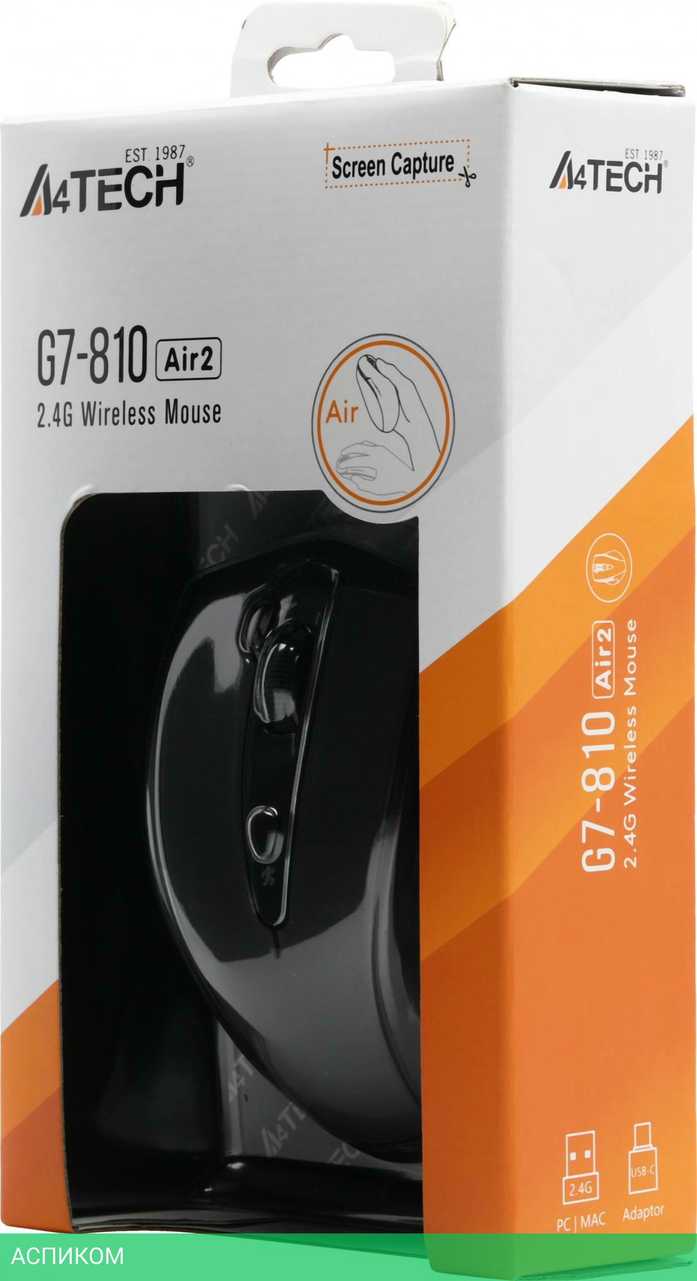 Мышь A4Tech G7-810 Air2 черный