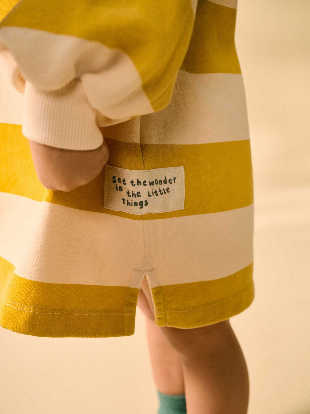 Толстовка удлиненная с капюшоном для девочки Next E54-806, Бежевый, Горчичный