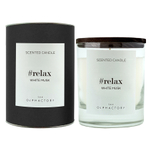 Свеча ароматическая the olphactory, relax black, Белый мускус, 40 ч