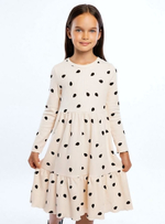 Платье интерлок 1670200101 р.104-110 бежевый (Юлла)