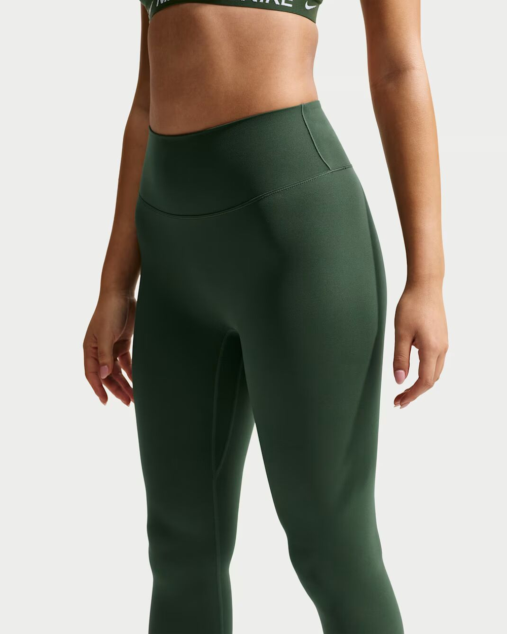 Nike Zenvy Женские лосины с высокой талией, без шва спереди, полной длины - NIKE