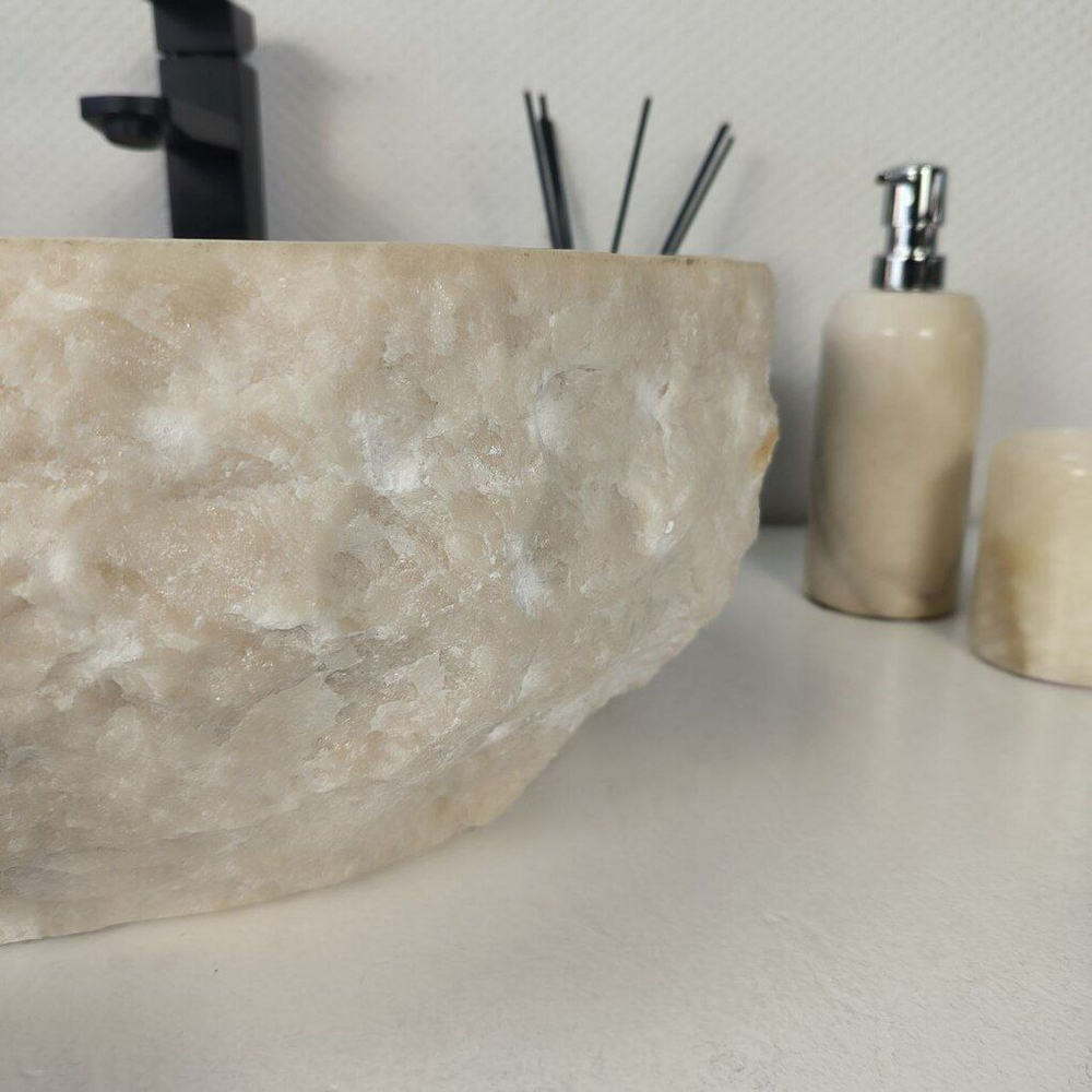 Каменная раковина из оникса Erozy White EO-04273 (53*43*16) 0213 из натурального камня