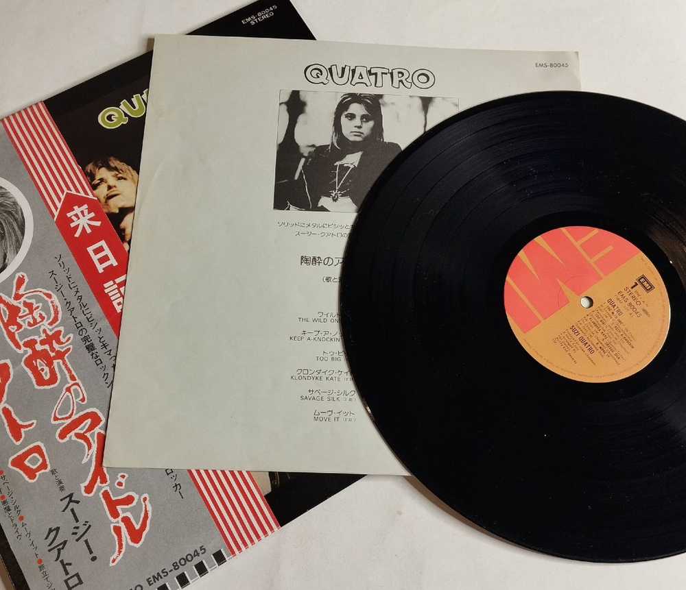 Винтажная виниловая пластинка LP Suzi Quatro (Japan 1974) (Obi Copy) Savage Silk