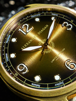 Часы кварцевые Solar System, латунь, коричневые