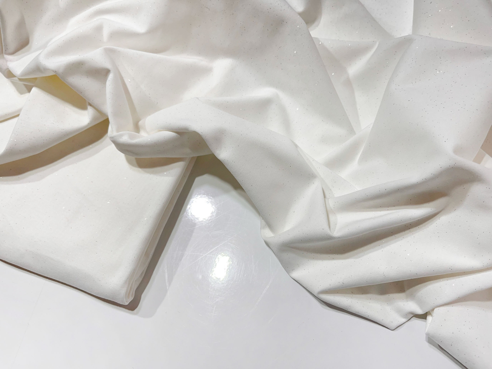 МОЛОКО - Рибана с лайкрой БЛЕСК, компакт пенье (1380 Елена) (к1 местами отсутствуют блестки)