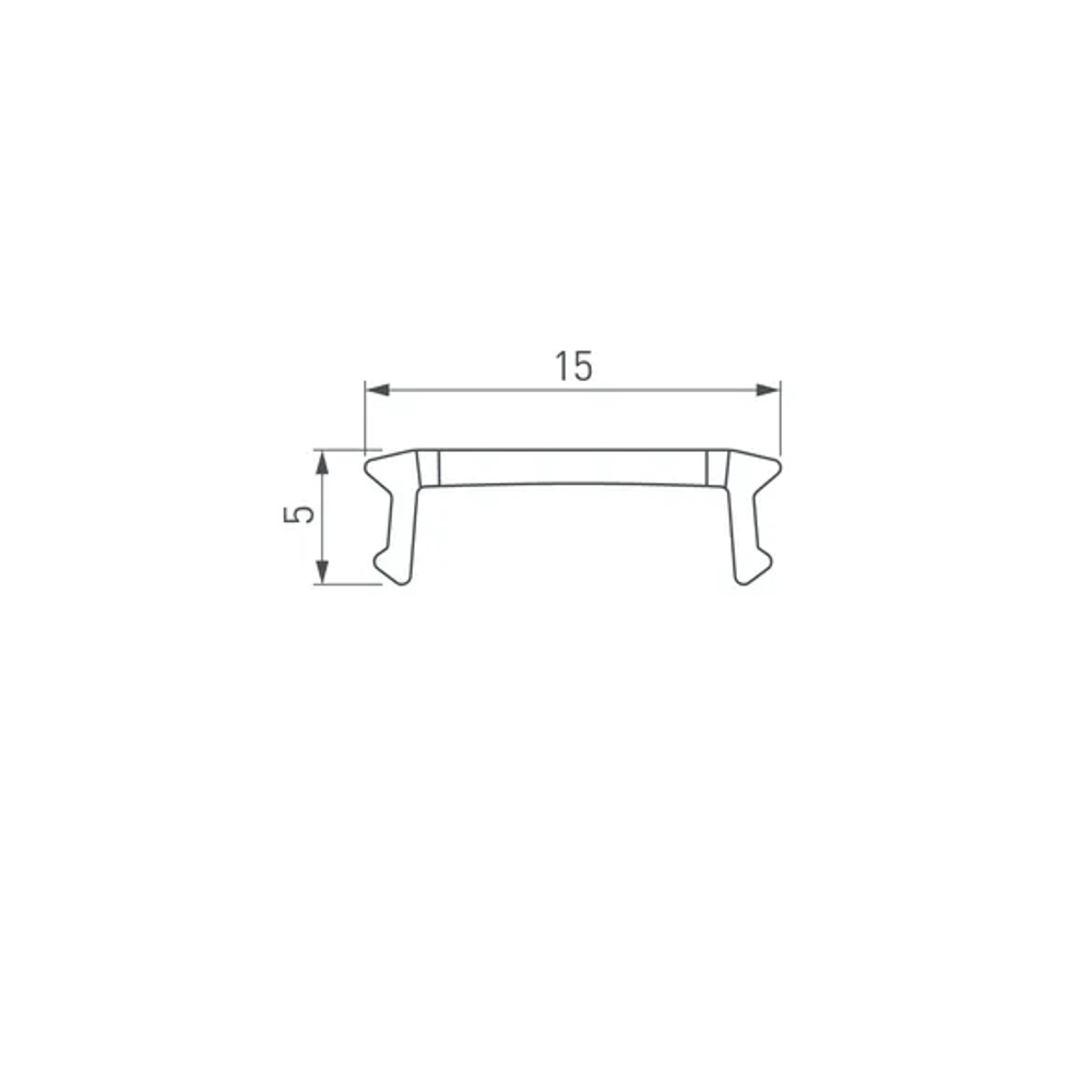 Экран LINE-2000 NARROW BLACK (Arlight, Пластик) 058285