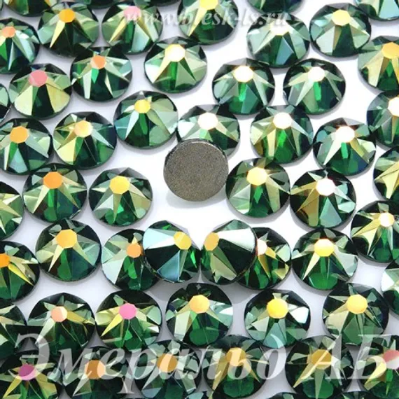 Стразы Solvo холодной фиксации, Эмеральд АБ