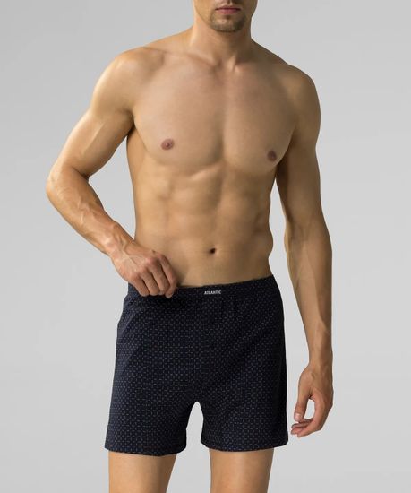 Трусы (2 шт) мужские семейные Atlantic 2MBX-062, темно-синий + голубой