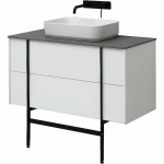 Тумба с раковиной Allen Brau Reality 100 1.32007.WM белый матовый