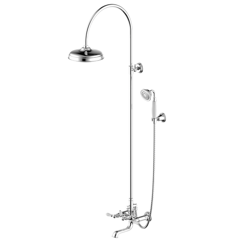 ДУШЕВАЯ КОЛОННА СО СМЕСИТЕЛЕМ ДЛЯ ВАННЫ  BRAVAT ART F65193CP-A2-RUS