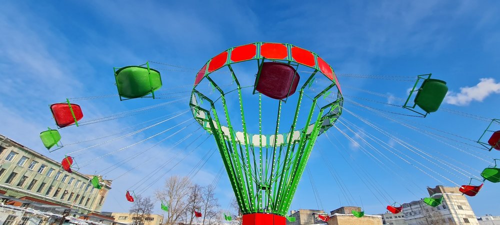 Цепочная карусель «Крона», стационарная высота 8 метров