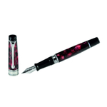 Перьевая ручка Aurora Optima Auroloide Variegated Burgundy CT, перо — F, в подарочной коробке