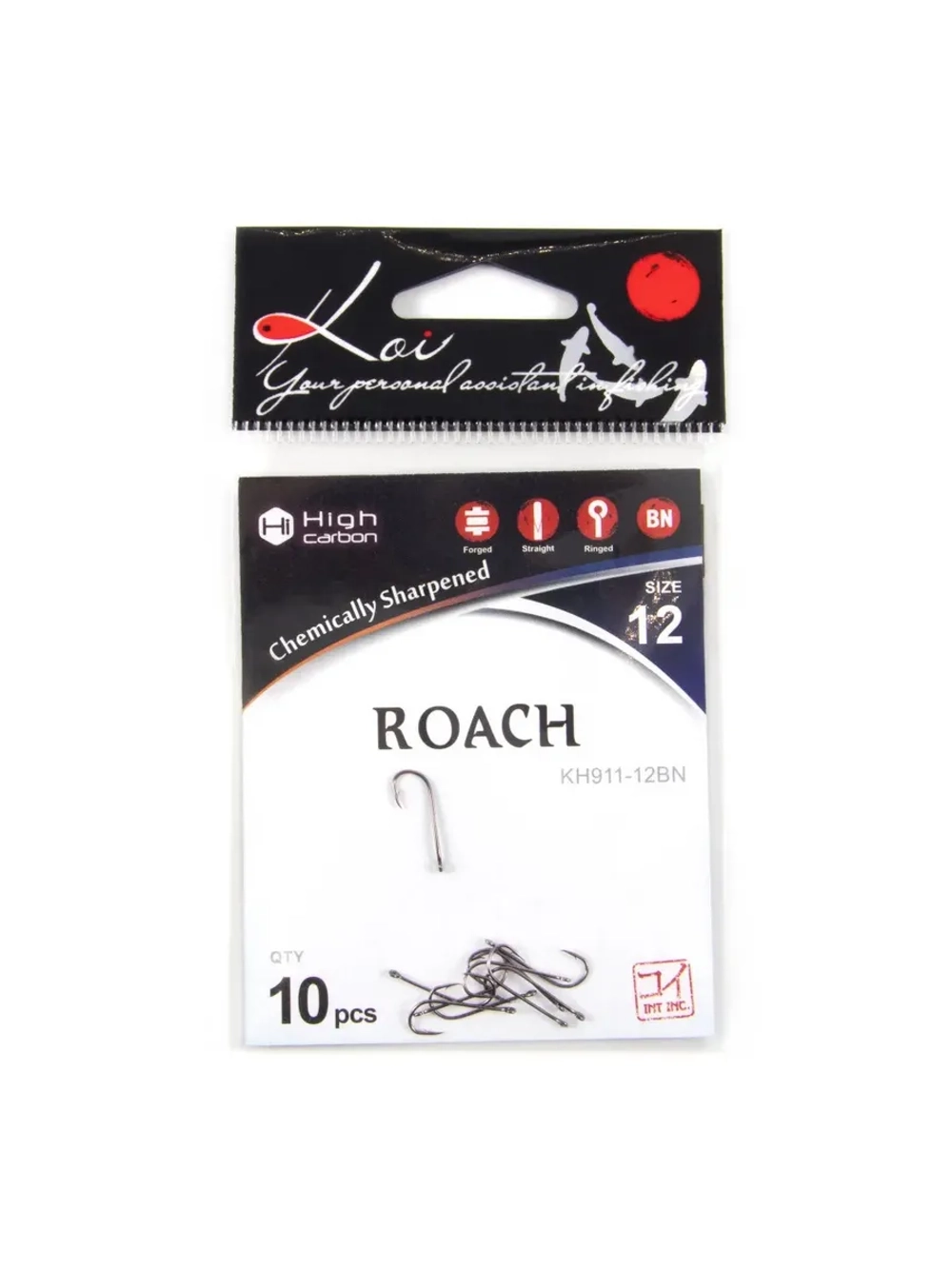 Крючок KOI "ROACH", размер 12 (INT), цвет BN