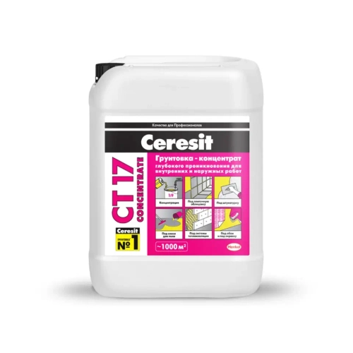 Грунтовка концентрат Ceresit CT17 CONCENTRATE 10 л
