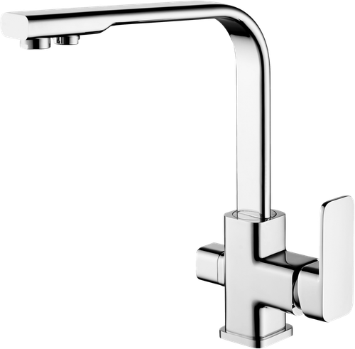 12025 Смеситель для кухни на две воды "GANZER"  (10/1шт)