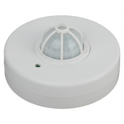 Датчик движения ЭРА MD 016 белый, макс. нагрузка 1200Вт, угол обзора 360гр, дальность 6м