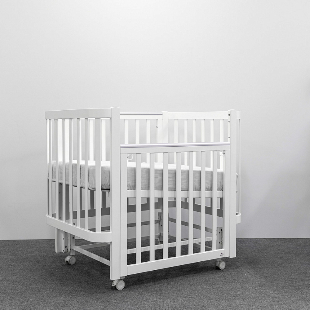 Кроватка детская Antemi Terra Light NEW с маятником НИК 17б белый