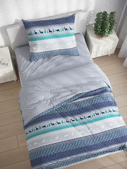 Постельное белье Сказка "Скандинавия/Вязание" 1,5-сп Наволочка 50х70 см 1 шт Простынь 150х215 см Пододеяльник 145х215 см, перкаль