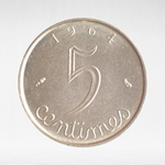 France, 5 Centimes 1964 - 5th Republic, XF