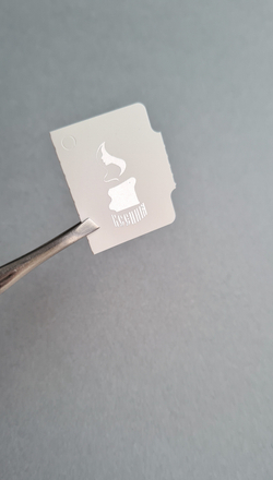 Печать серебряным и черным