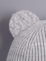 Шапка с ушками вязаная для детей
