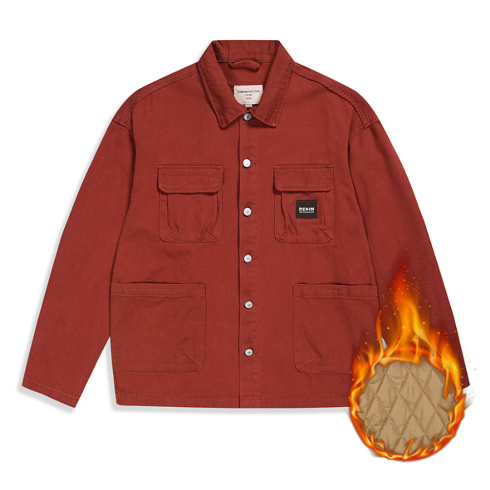 Джинсовая куртка в американском стиле в стиле ретро от GELANLU  STYDIO