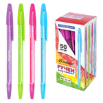 Ручка шариковая 0.7мм. синяя 0,35мм*140мм, корпус в ассорти 301-Н1 (J.Otten)